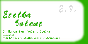 etelka volent business card